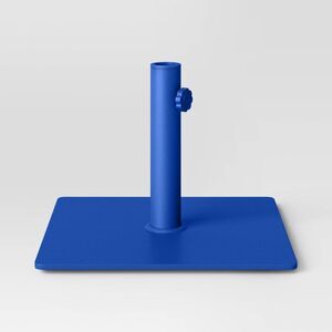 25lbs Steel Square Outdoor Patio Market Umbrella Bases Cobalt - Room Essentials